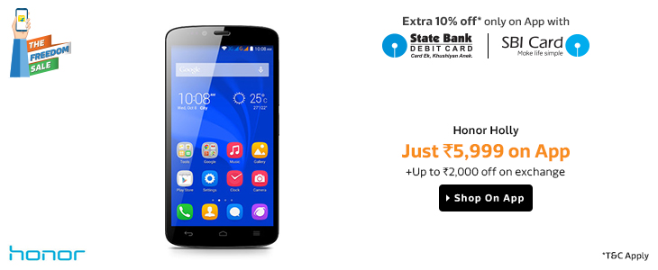 India Desire : Buy Huwaei Honor Holly 16 GB Mobile At 5399 On Flipkart Big Billion Days